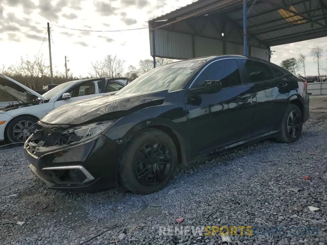 1 Photograph of a damaged car 2HGFC2F6XKH504290 HONDA CIVIC 2019