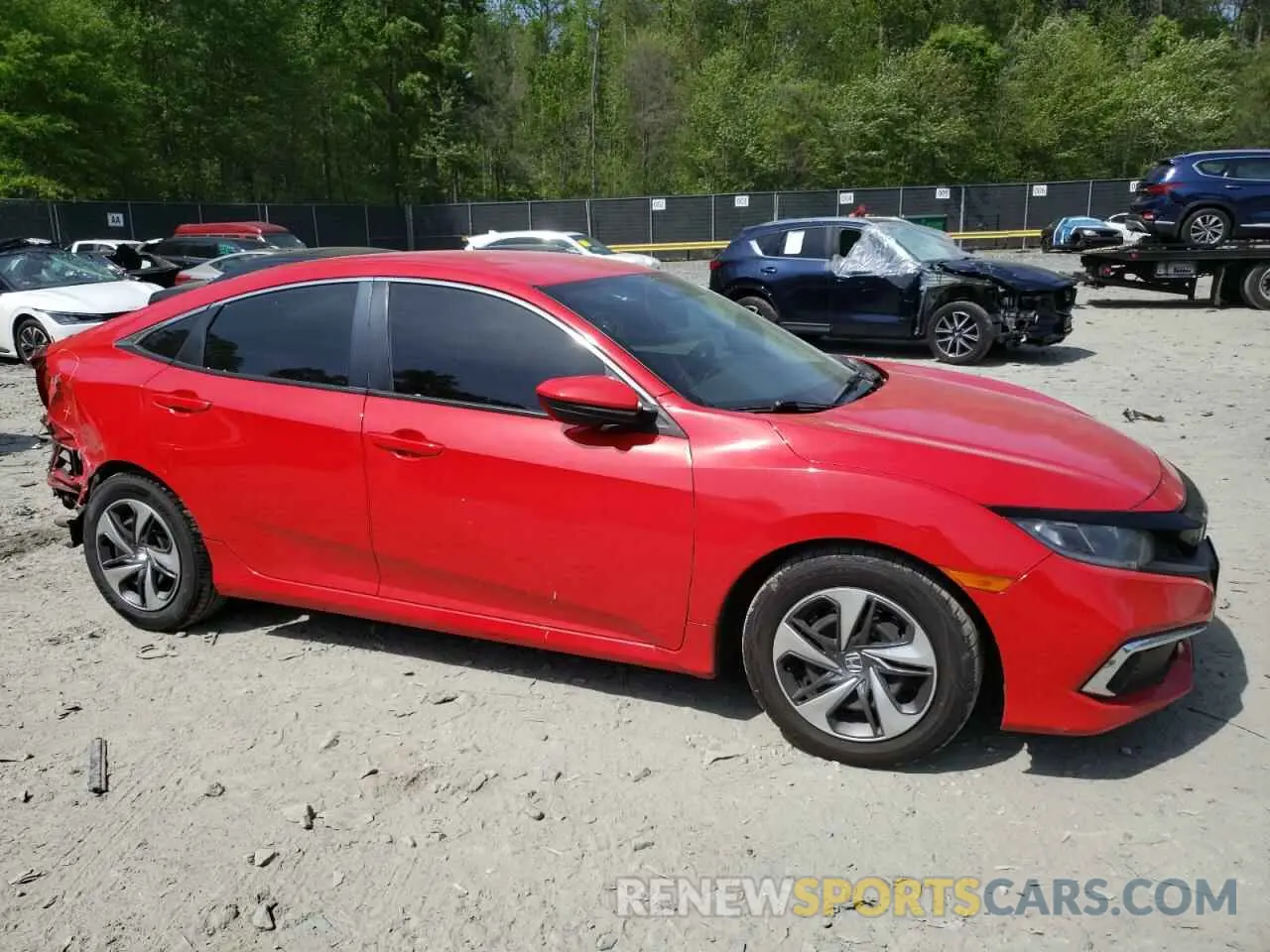 4 Фотография поврежденного автомобиля 2HGFC2F6XKH563002 HONDA CIVIC 2019
