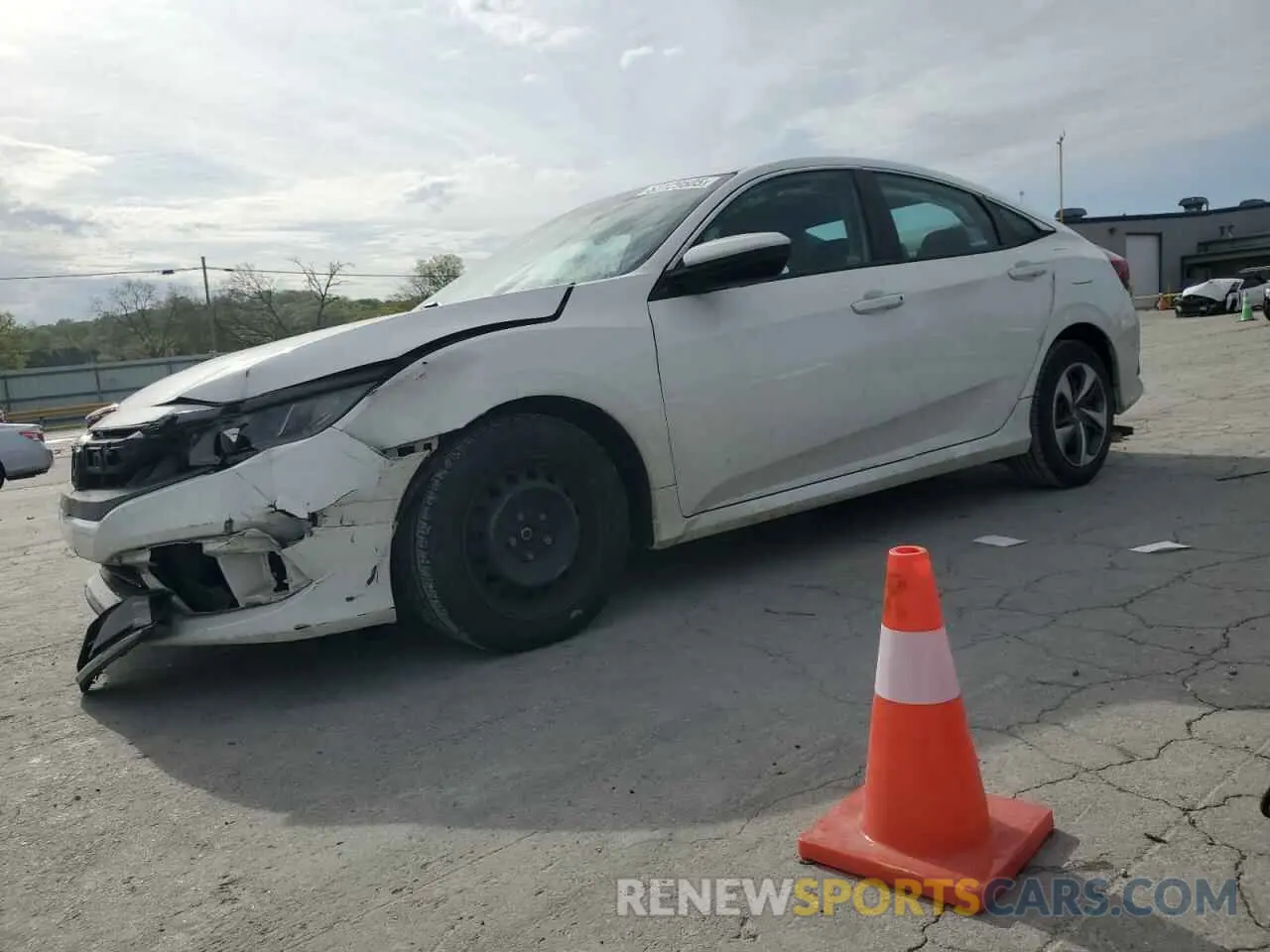 1 Photograph of a damaged car 2HGFC2F6XKH606222 HONDA CIVIC 2019