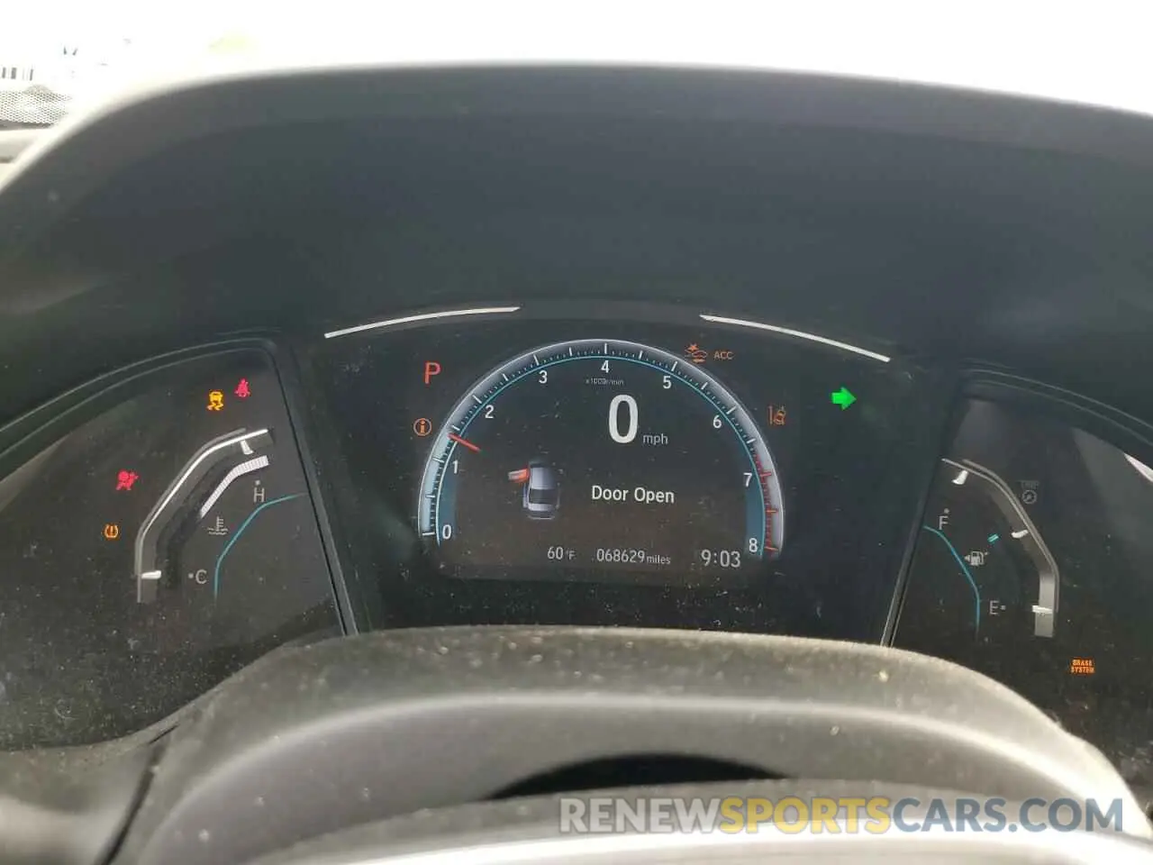 9 Photograph of a damaged car 2HGFC2F6XKH606222 HONDA CIVIC 2019