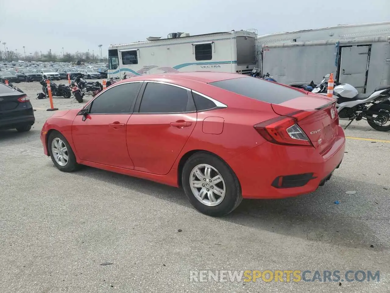2 Photograph of a damaged car 2HGFC2F80KH517096 HONDA CIVIC 2019
