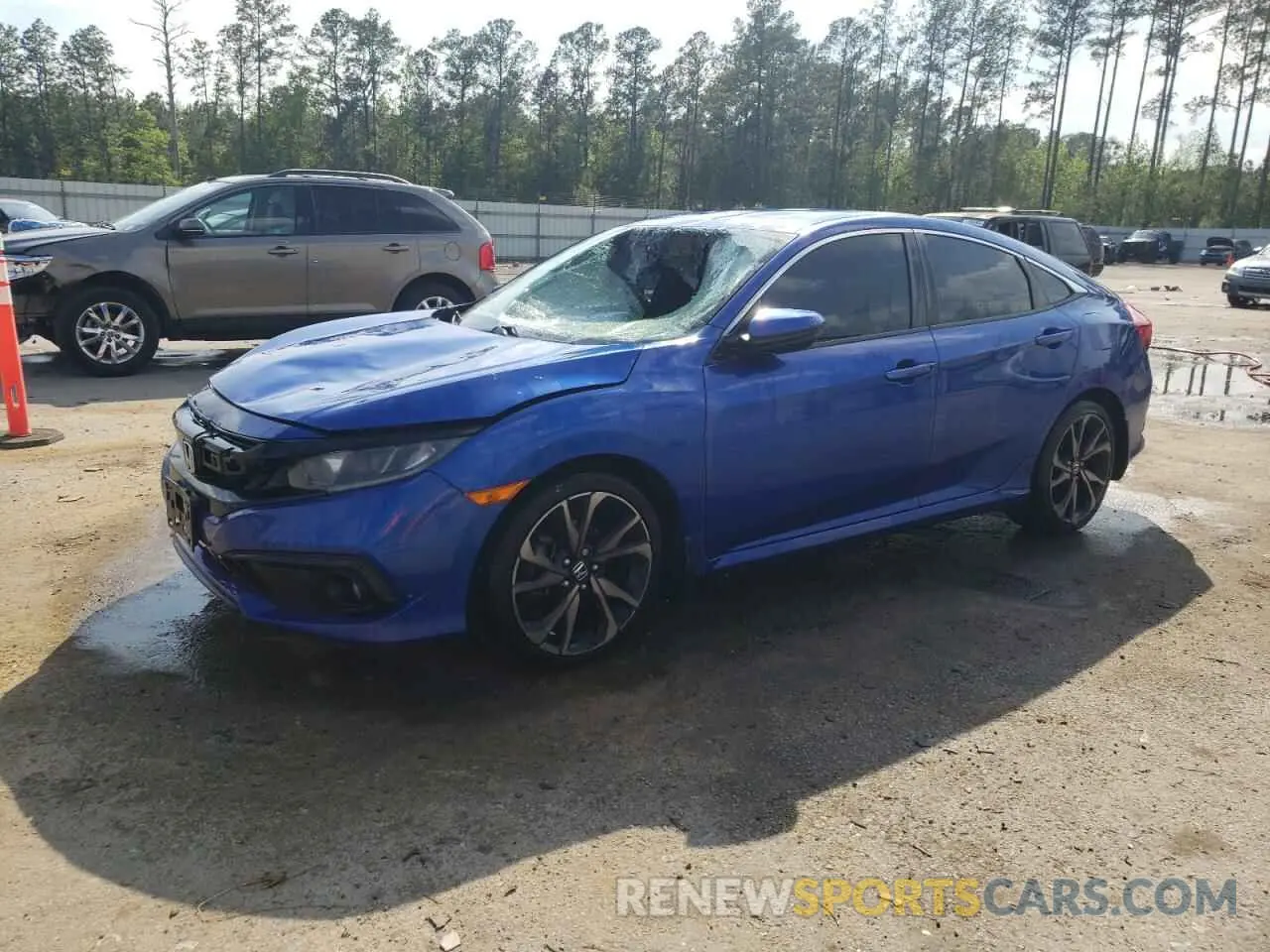 1 Photograph of a damaged car 2HGFC2F80KH521441 HONDA CIVIC 2019