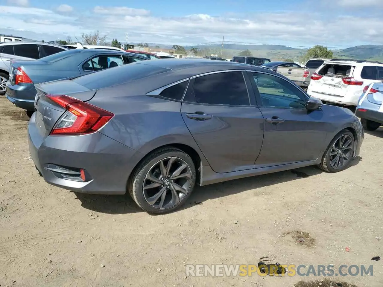 3 Photograph of a damaged car 2HGFC2F80KH523447 HONDA CIVIC 2019