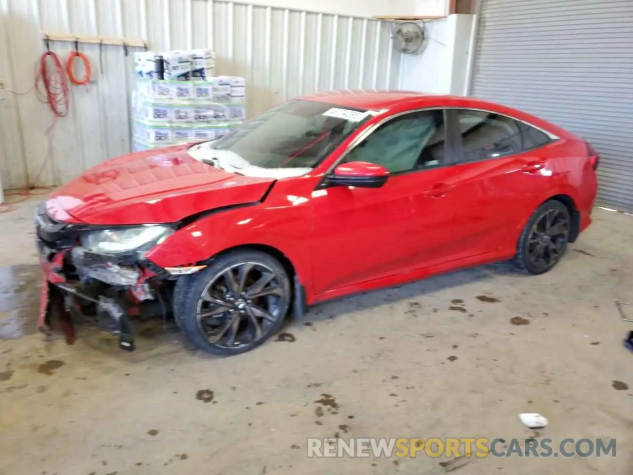 1 Photograph of a damaged car 2HGFC2F80KH536070 HONDA CIVIC 2019
