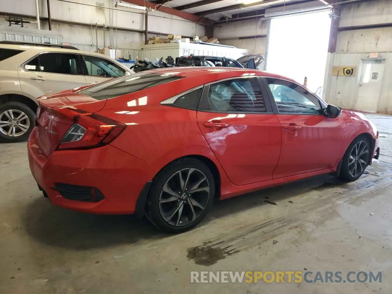 3 Photograph of a damaged car 2HGFC2F80KH536070 HONDA CIVIC 2019