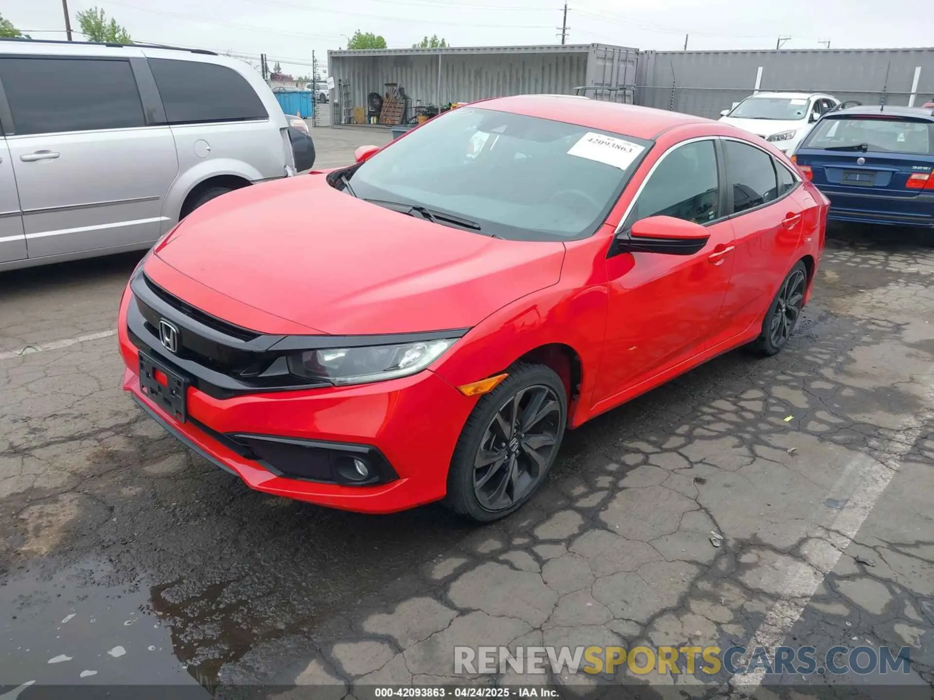 2 Photograph of a damaged car 2HGFC2F80KH538093 HONDA CIVIC 2019
