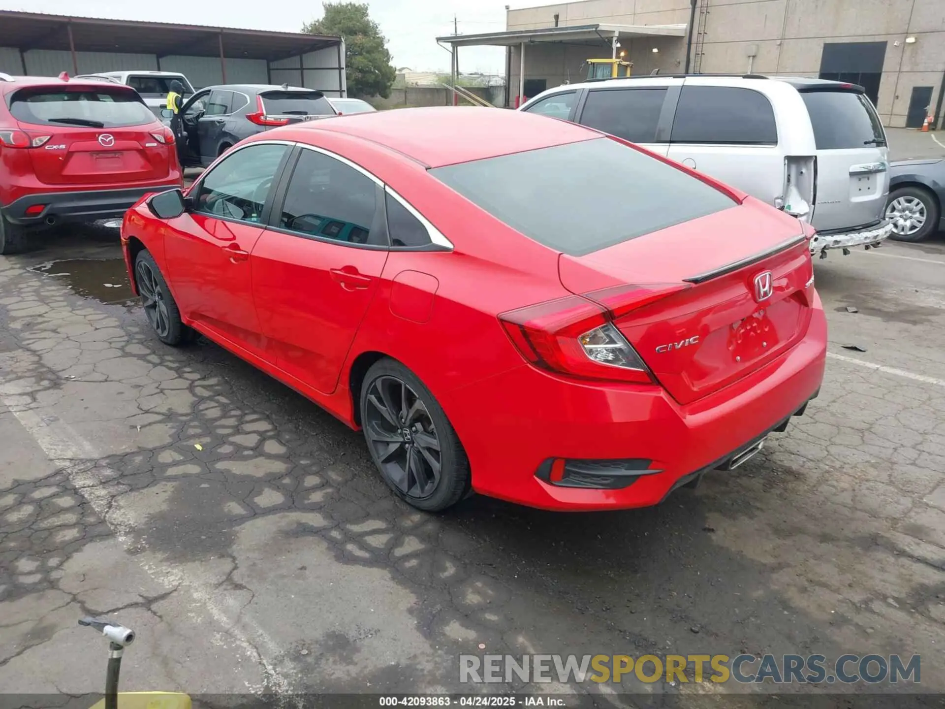 3 Photograph of a damaged car 2HGFC2F80KH538093 HONDA CIVIC 2019