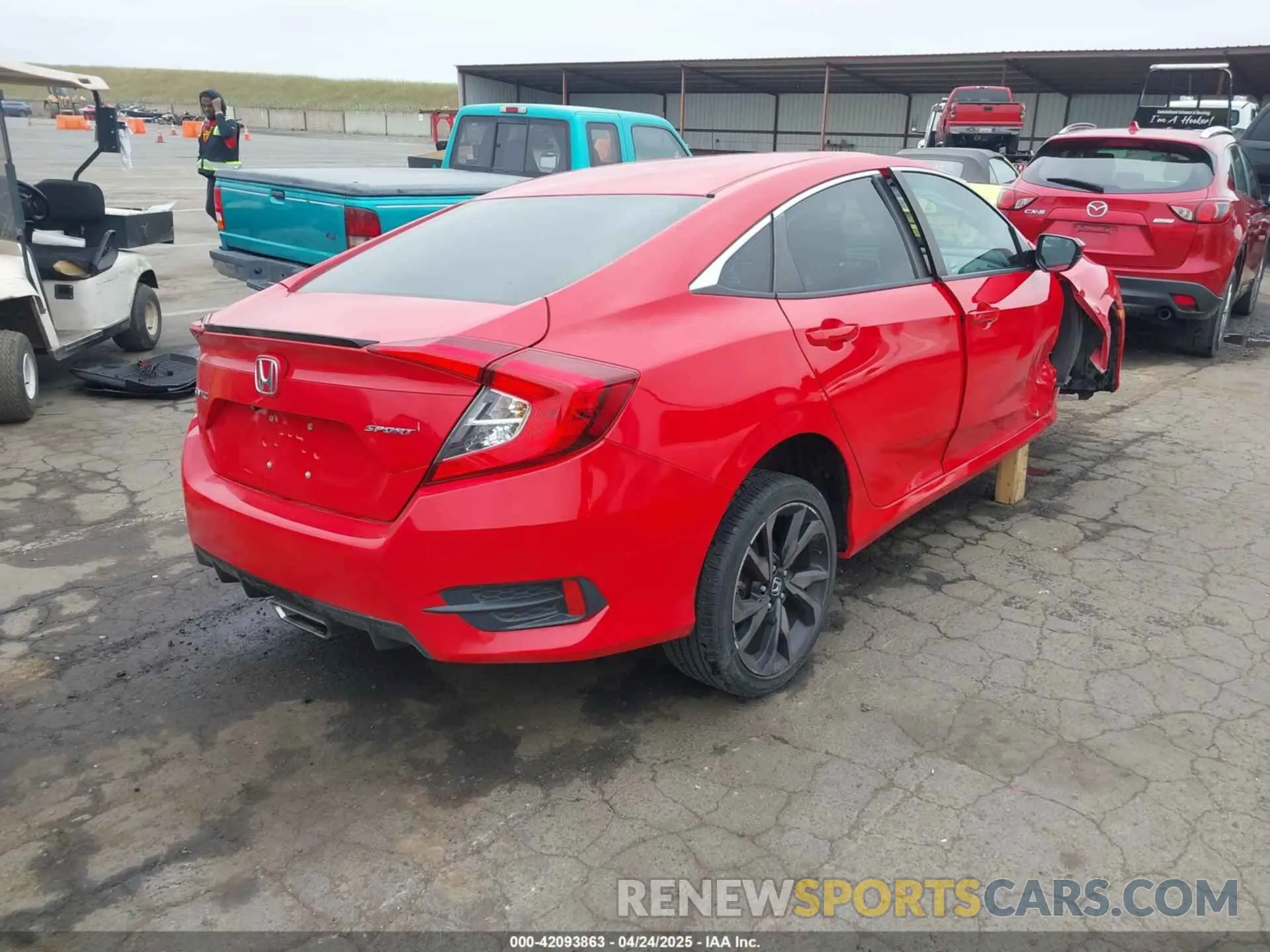 4 Photograph of a damaged car 2HGFC2F80KH538093 HONDA CIVIC 2019