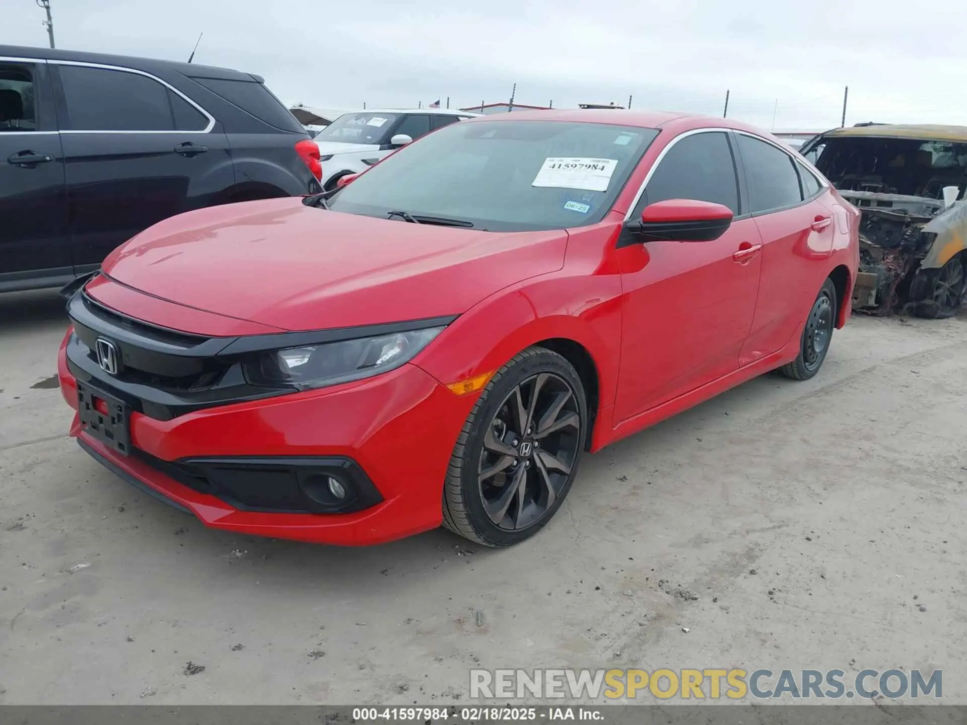 2 Фотография поврежденного автомобиля 2HGFC2F80KH542452 HONDA CIVIC 2019