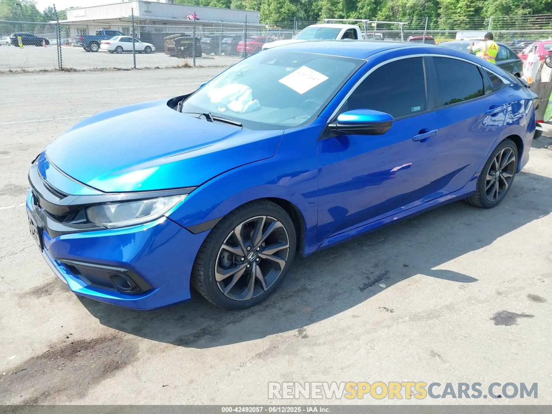 2 Photograph of a damaged car 2HGFC2F80KH594082 HONDA CIVIC 2019