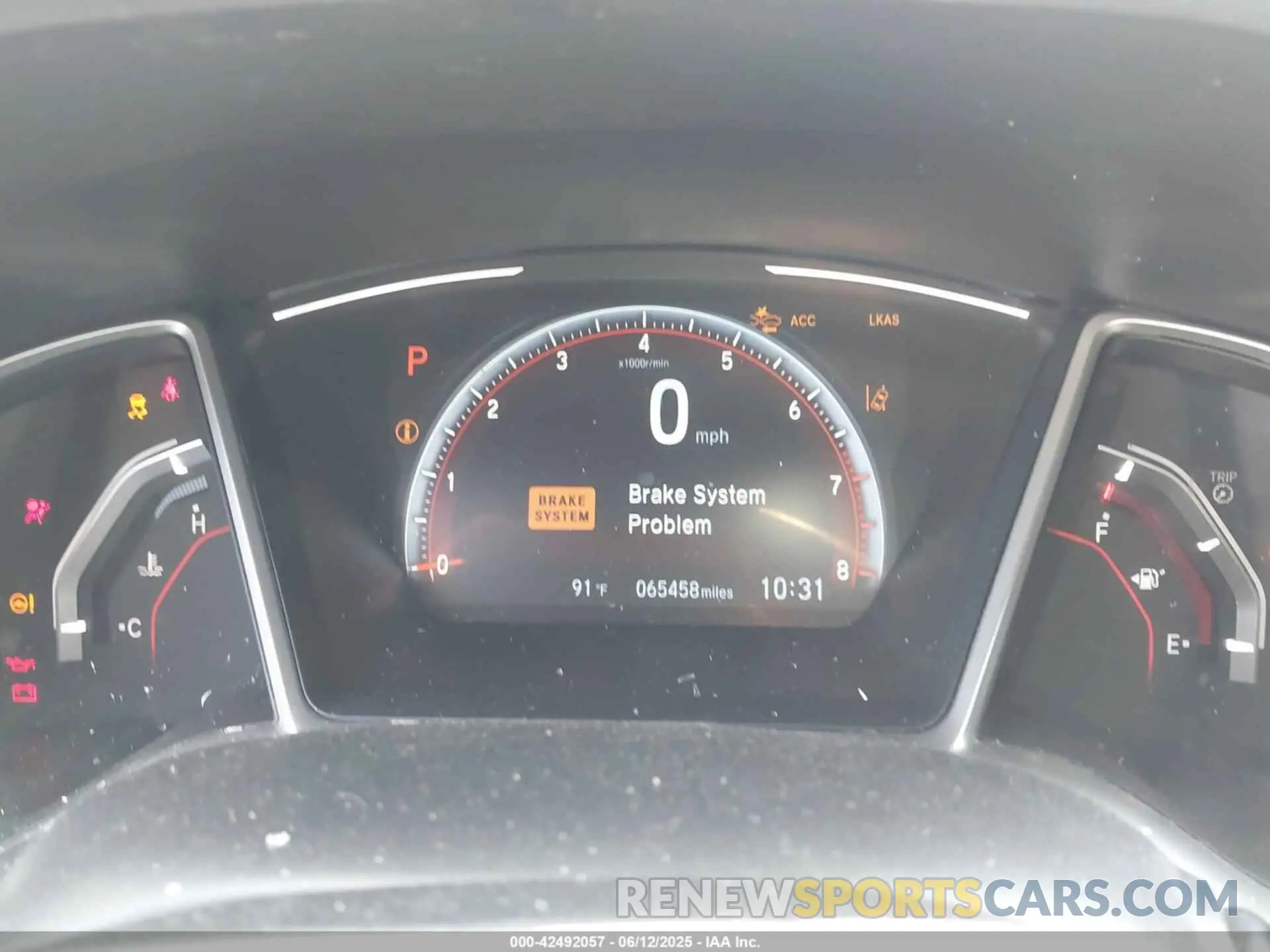 7 Photograph of a damaged car 2HGFC2F80KH594082 HONDA CIVIC 2019