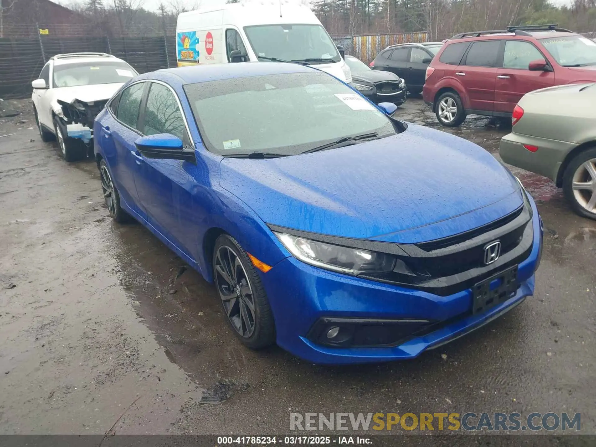 1 Photograph of a damaged car 2HGFC2F80KH602942 HONDA CIVIC 2019