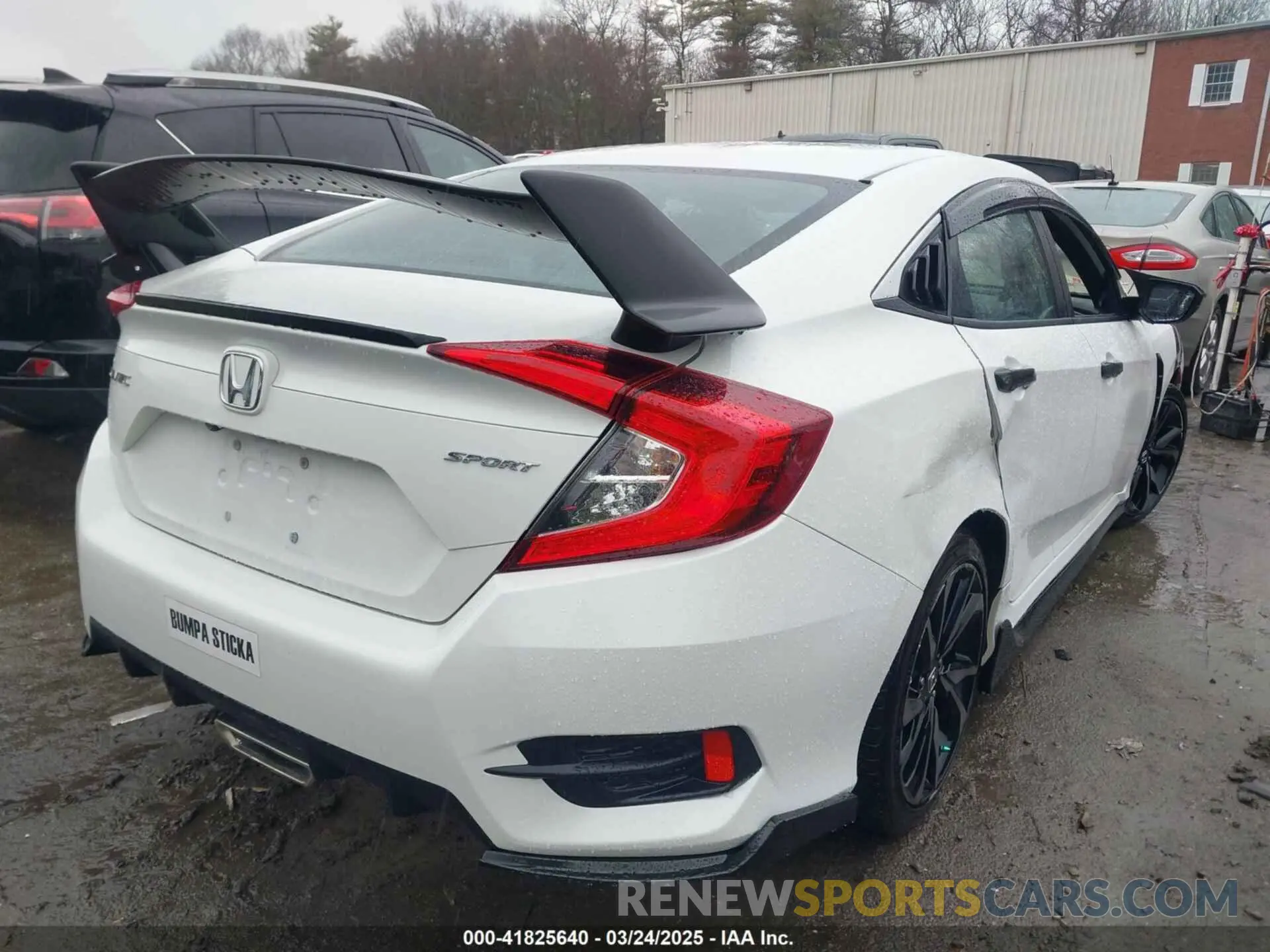 4 Фотография поврежденного автомобиля 2HGFC2F80KH605100 HONDA CIVIC 2019