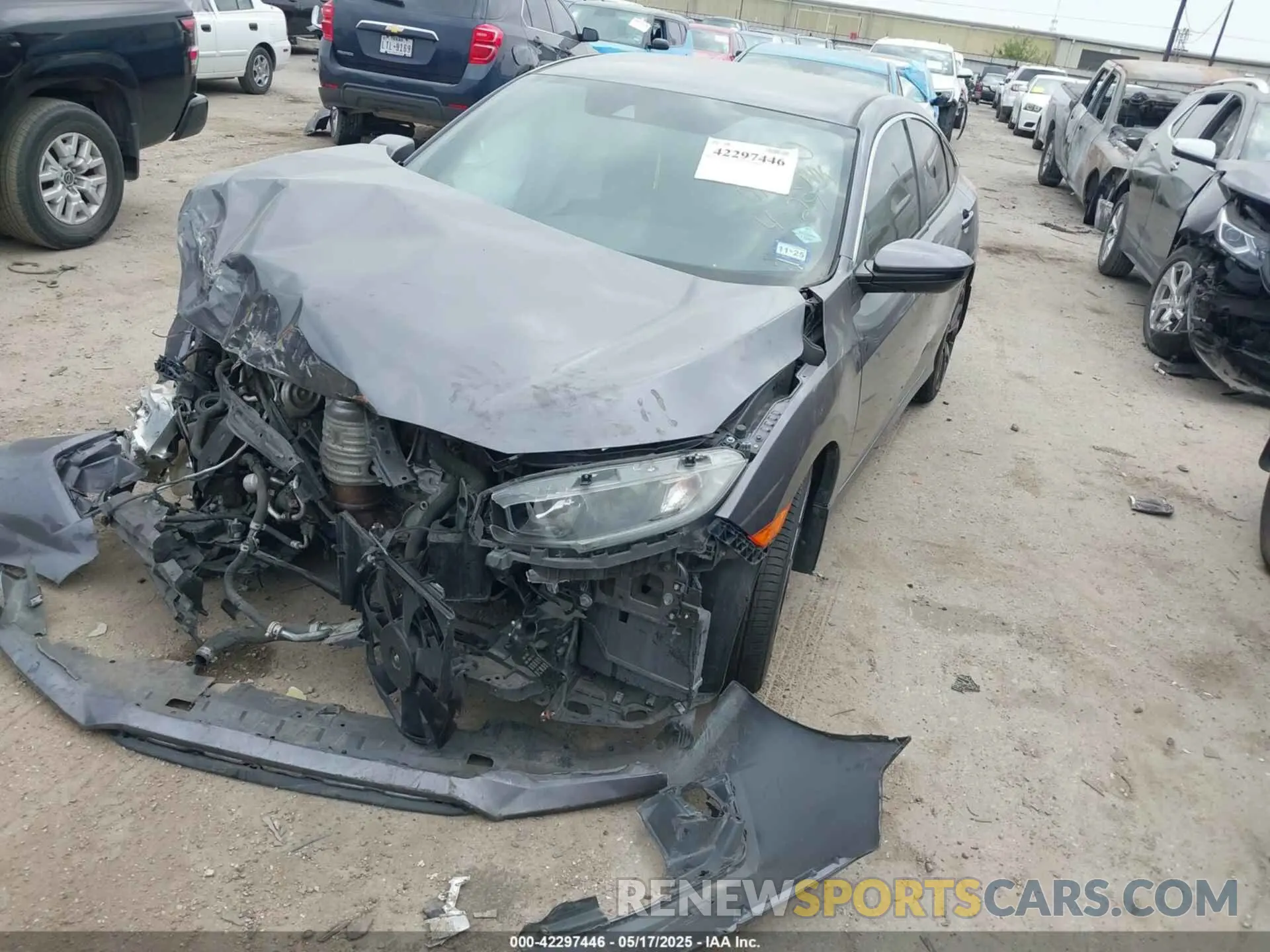 2 Photograph of a damaged car 2HGFC2F81KH500341 HONDA CIVIC 2019
