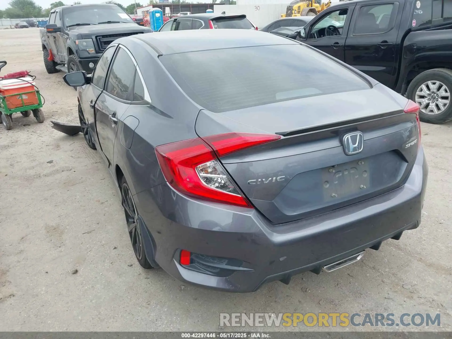 3 Photograph of a damaged car 2HGFC2F81KH500341 HONDA CIVIC 2019