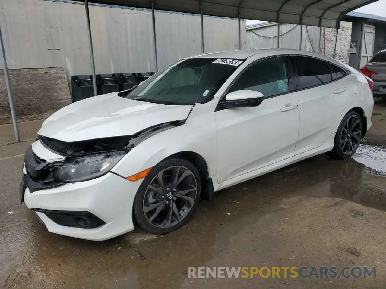 1 Photograph of a damaged car 2HGFC2F81KH518239 HONDA CIVIC 2019