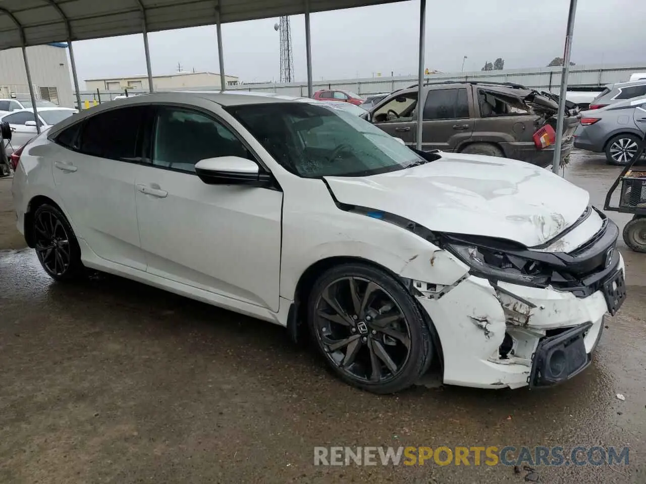 4 Photograph of a damaged car 2HGFC2F81KH518239 HONDA CIVIC 2019