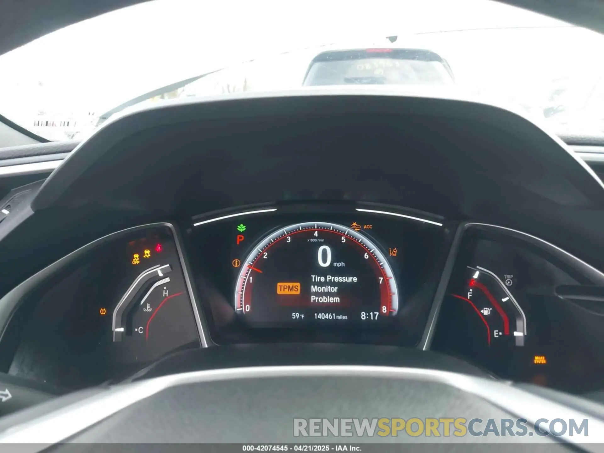 7 Photograph of a damaged car 2HGFC2F81KH532366 HONDA CIVIC 2019