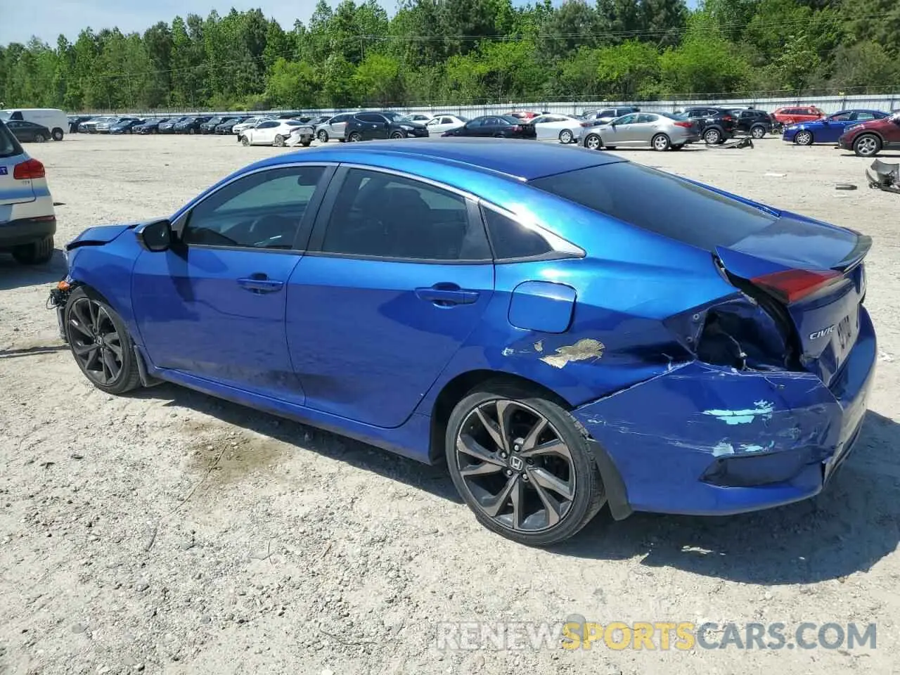 2 Photograph of a damaged car 2HGFC2F81KH539088 HONDA CIVIC 2019
