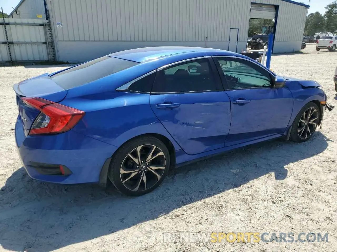 3 Photograph of a damaged car 2HGFC2F81KH539088 HONDA CIVIC 2019