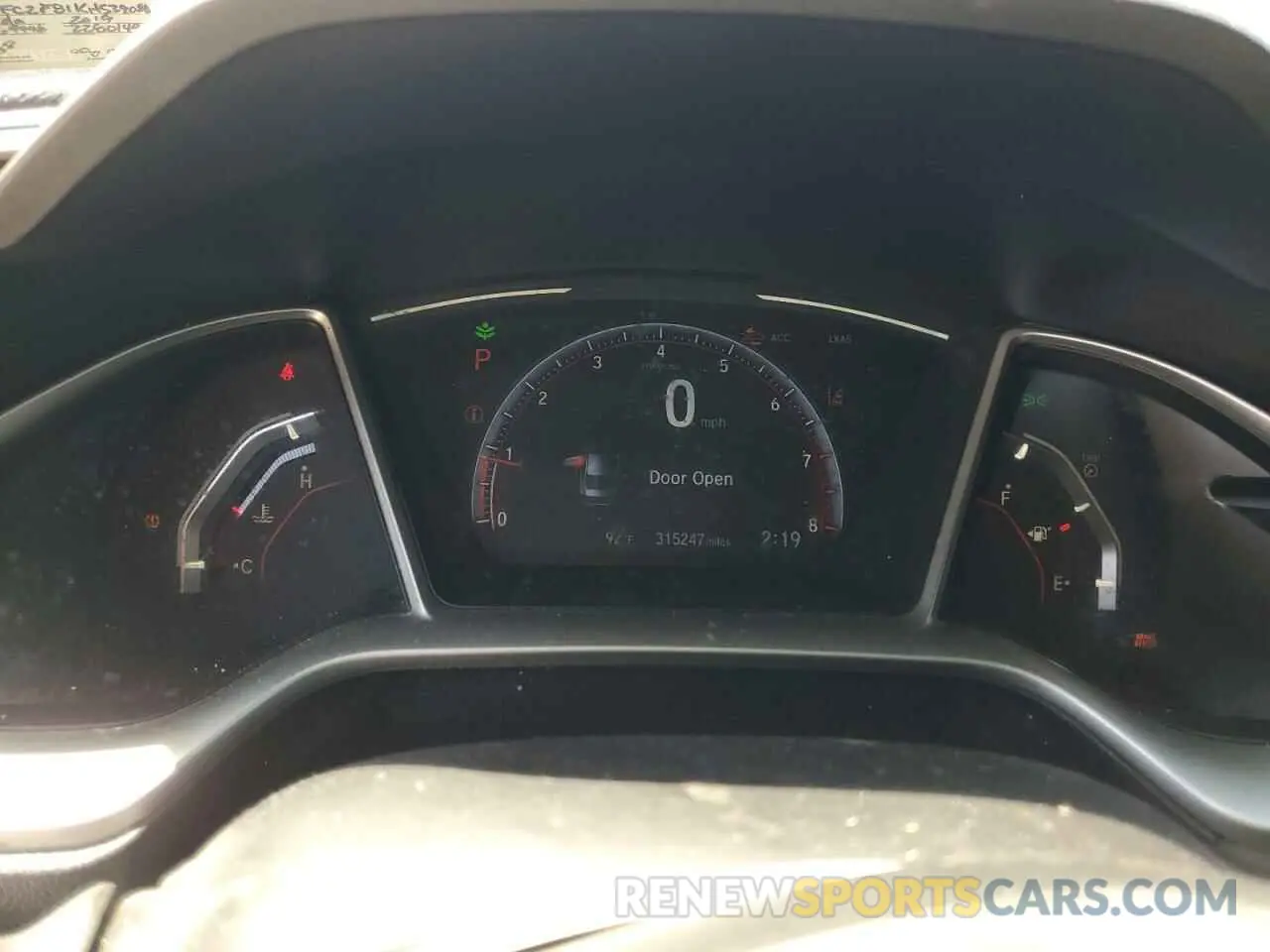 9 Photograph of a damaged car 2HGFC2F81KH539088 HONDA CIVIC 2019