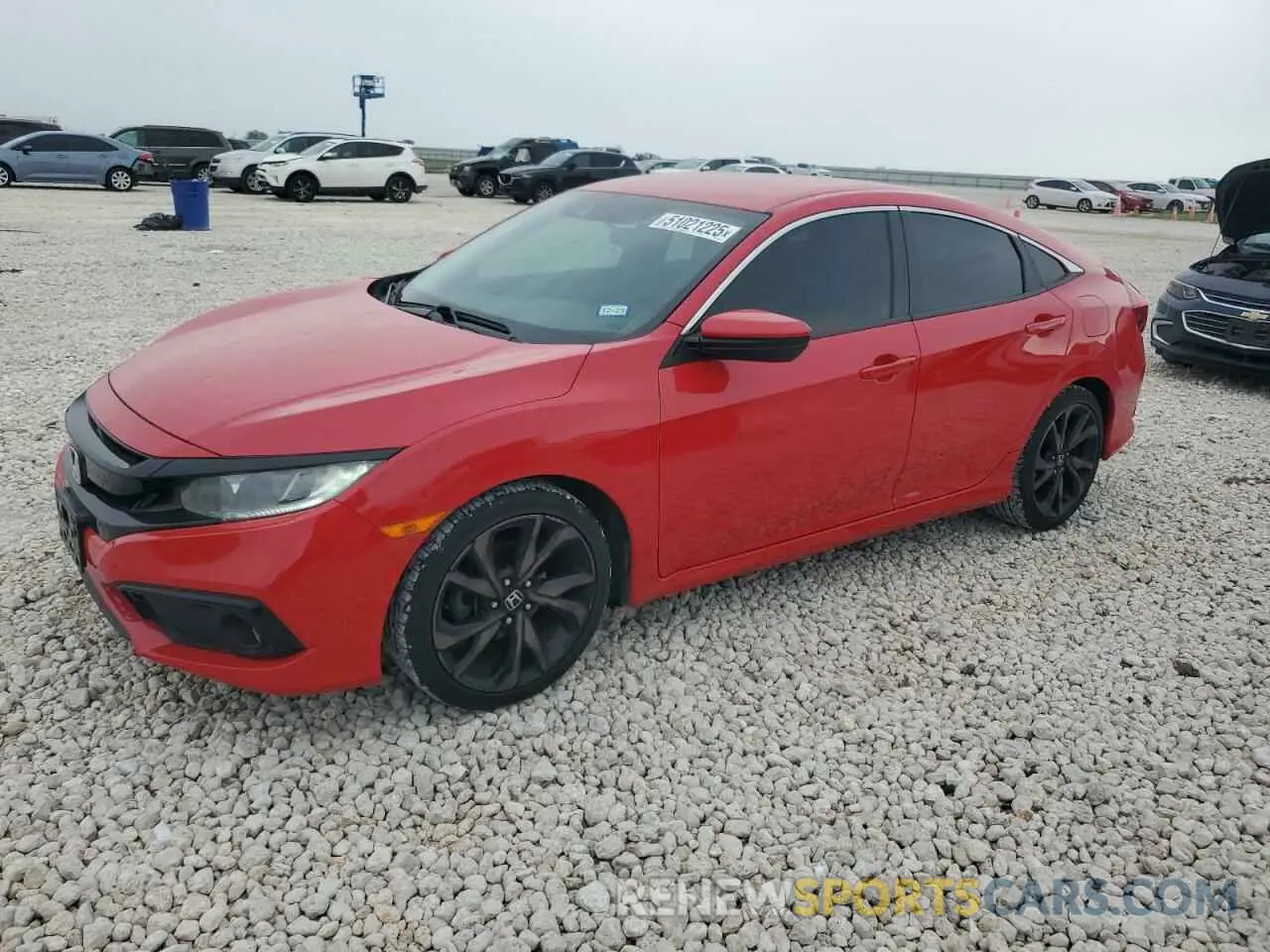 1 Photograph of a damaged car 2HGFC2F82KH505225 HONDA CIVIC 2019