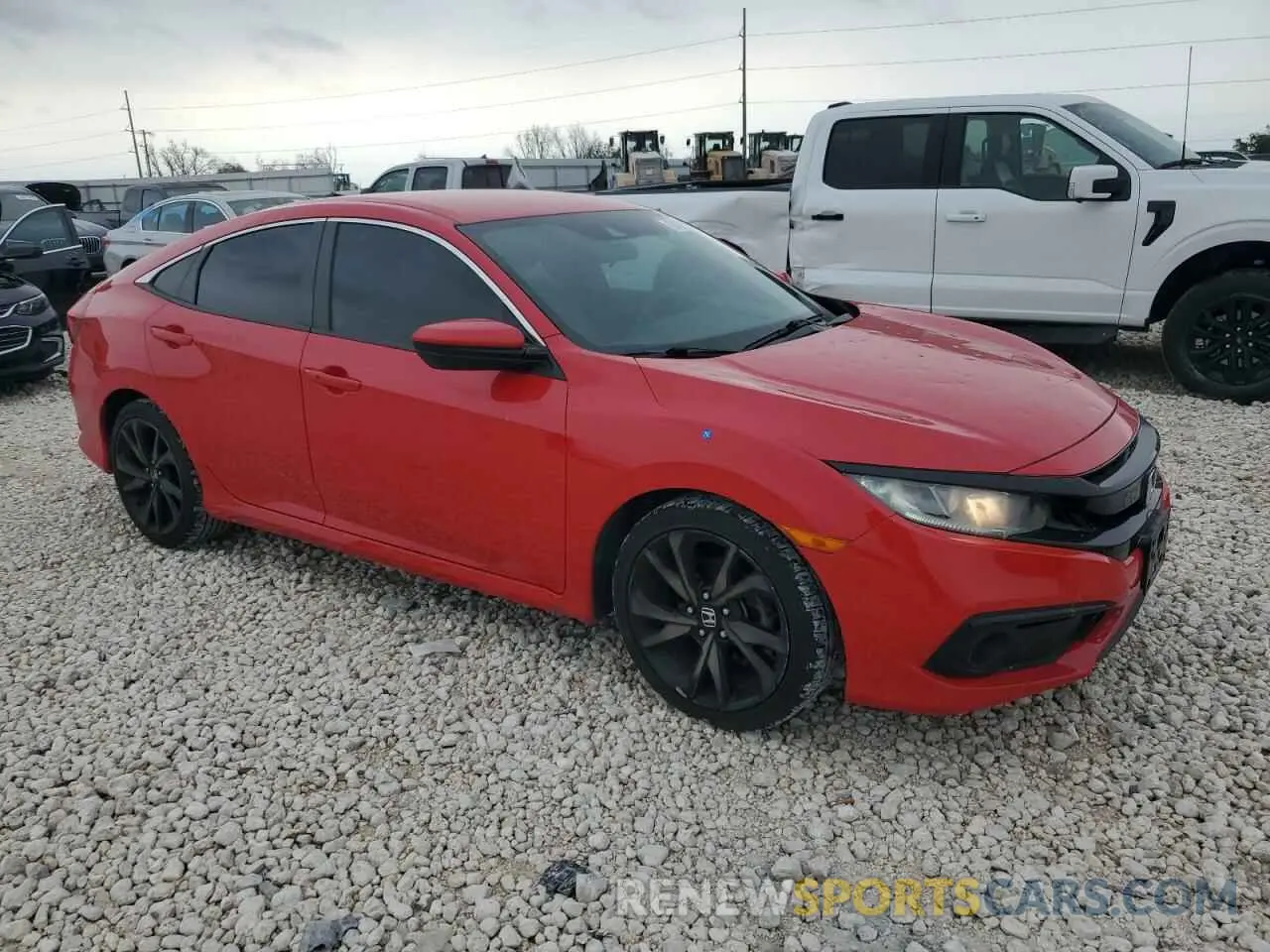 4 Photograph of a damaged car 2HGFC2F82KH505225 HONDA CIVIC 2019