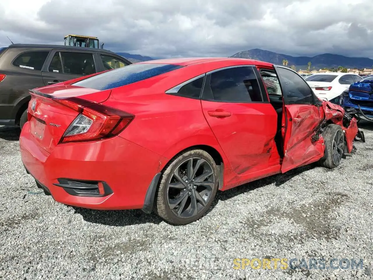 3 Photograph of a damaged car 2HGFC2F82KH521103 HONDA CIVIC 2019