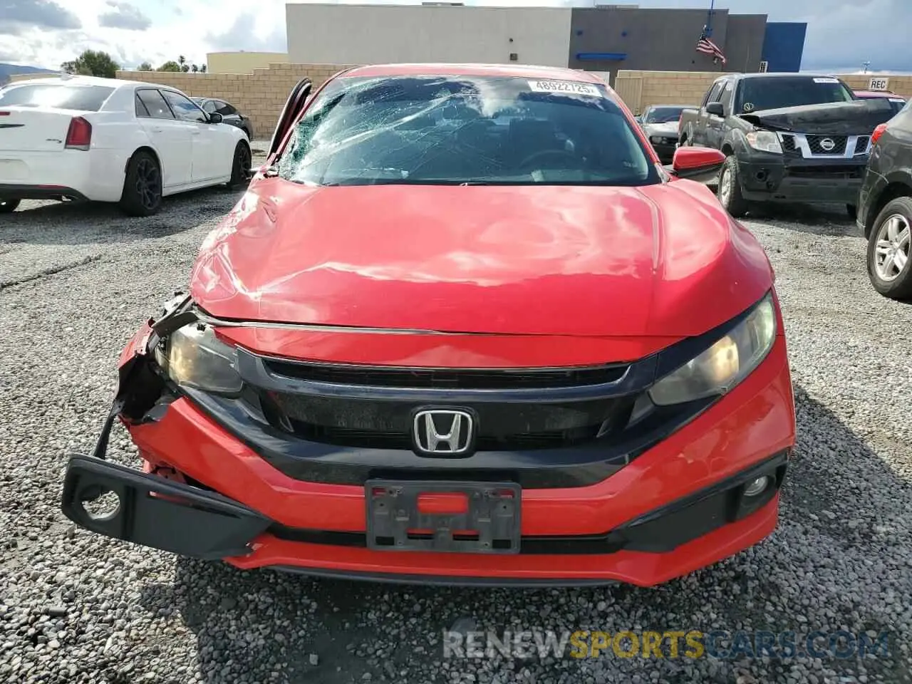 5 Photograph of a damaged car 2HGFC2F82KH521103 HONDA CIVIC 2019