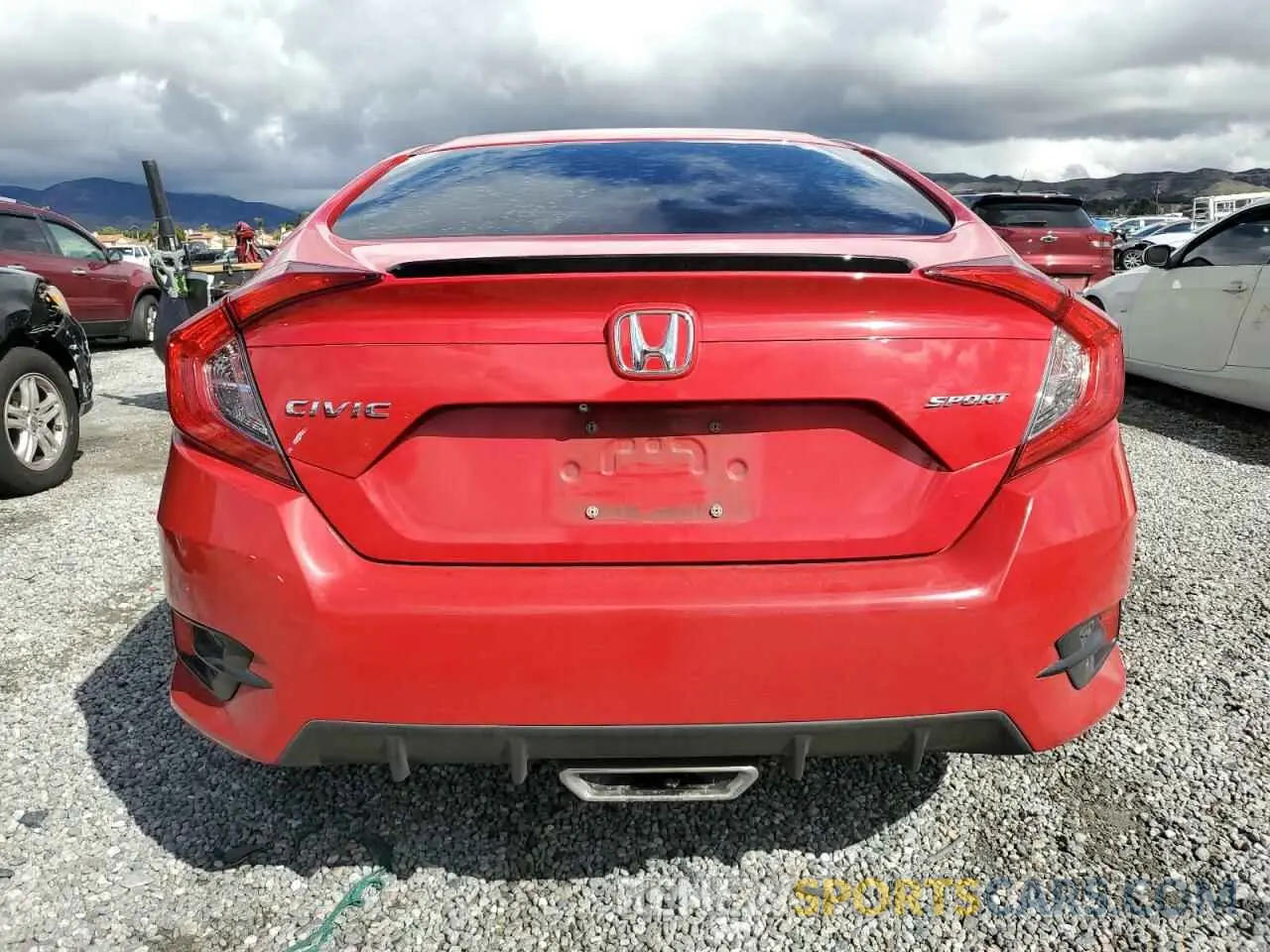 6 Photograph of a damaged car 2HGFC2F82KH521103 HONDA CIVIC 2019
