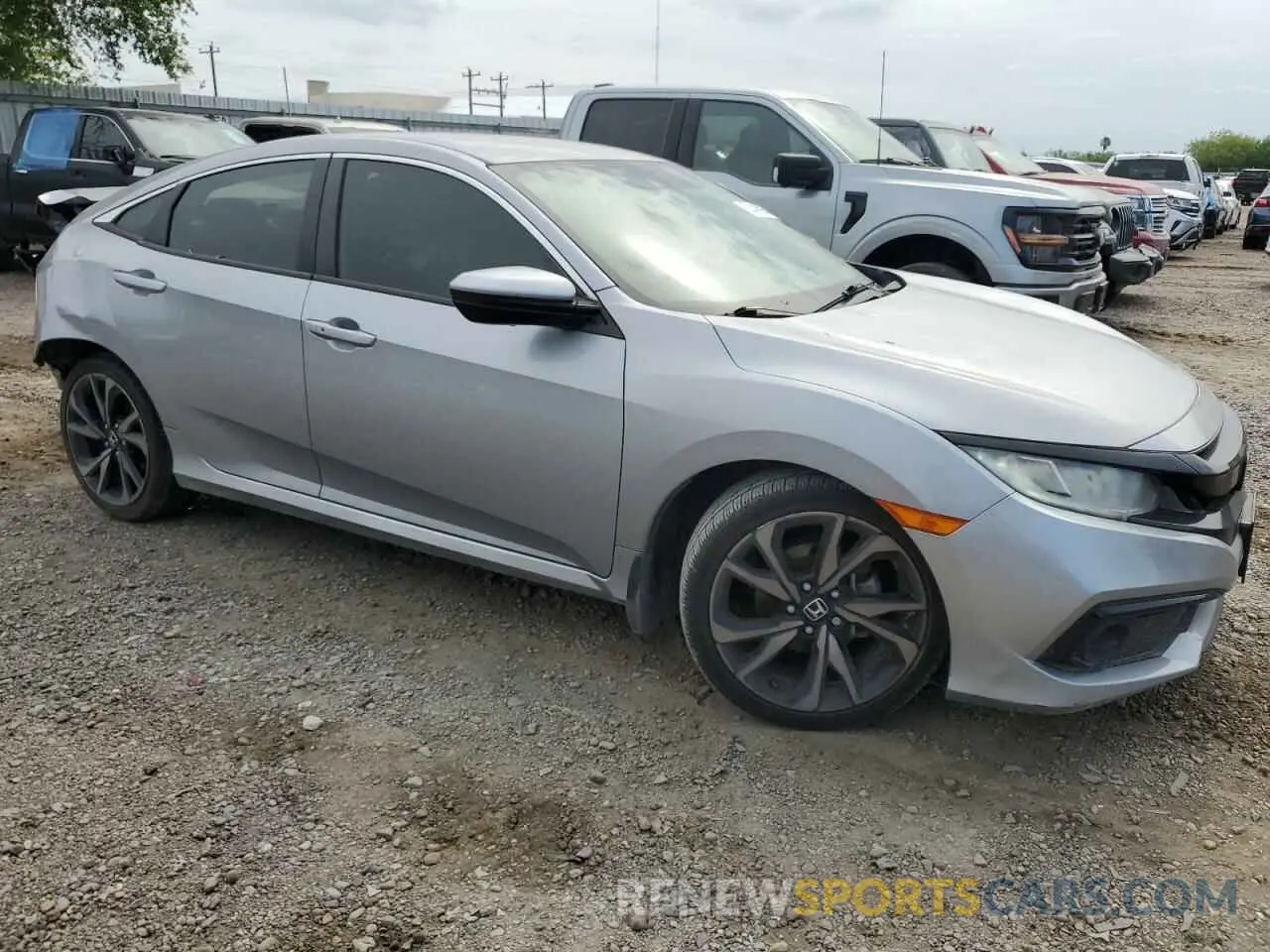 4 Photograph of a damaged car 2HGFC2F82KH598599 HONDA CIVIC 2019