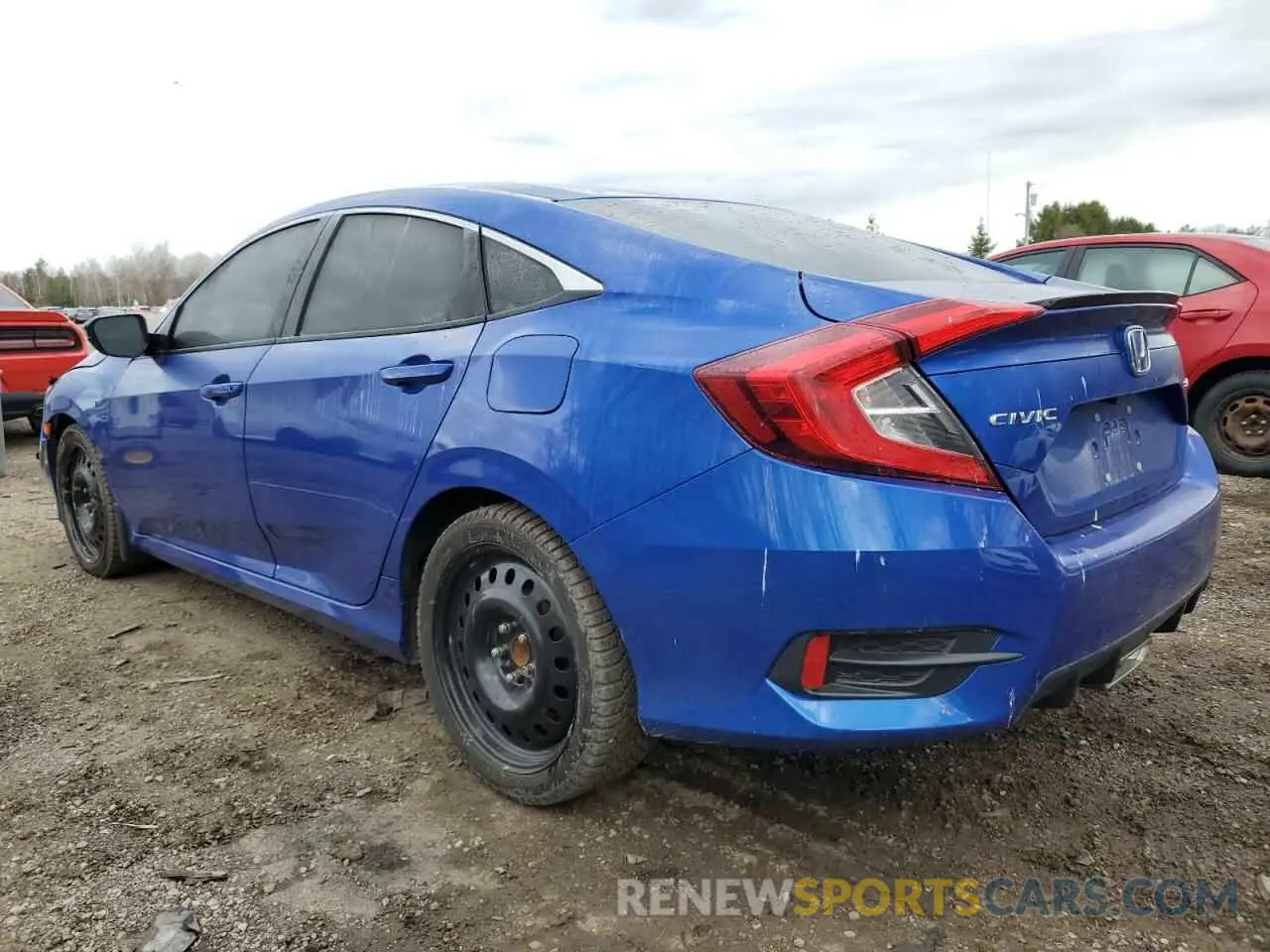2 Photograph of a damaged car 2HGFC2F83KH020737 HONDA CIVIC 2019