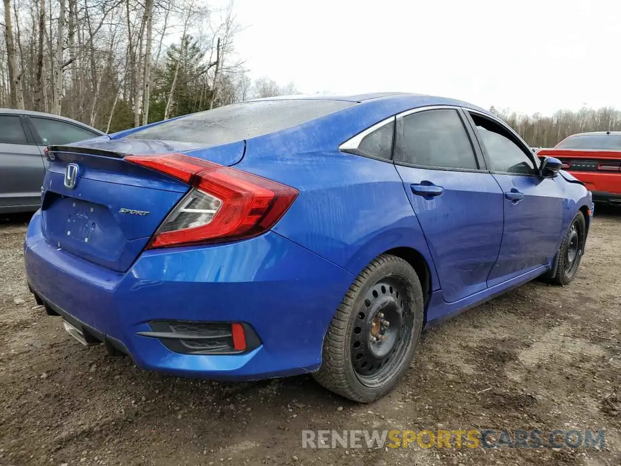 3 Photograph of a damaged car 2HGFC2F83KH020737 HONDA CIVIC 2019
