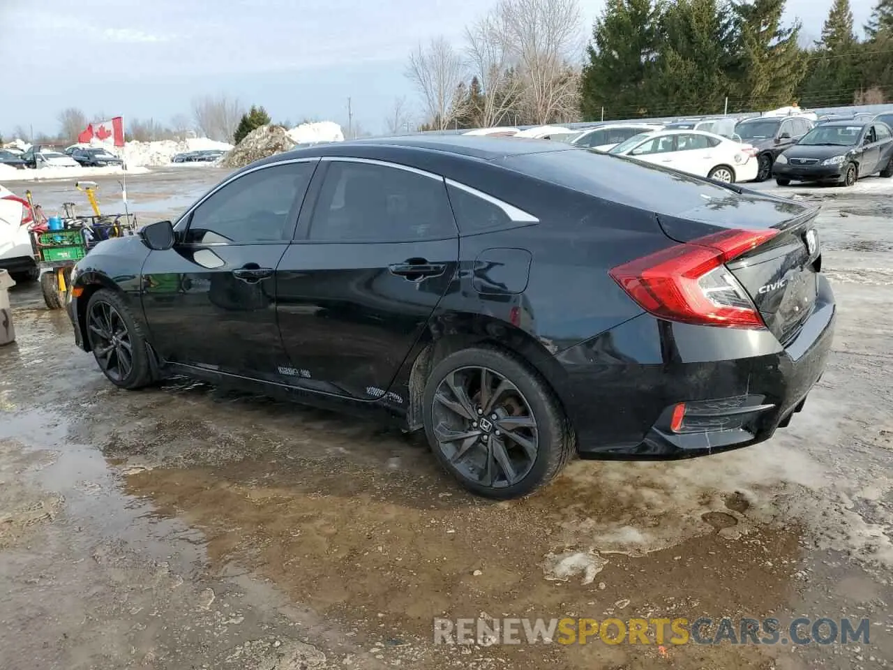 2 Фотография поврежденного автомобиля 2HGFC2F83KH024318 HONDA CIVIC 2019