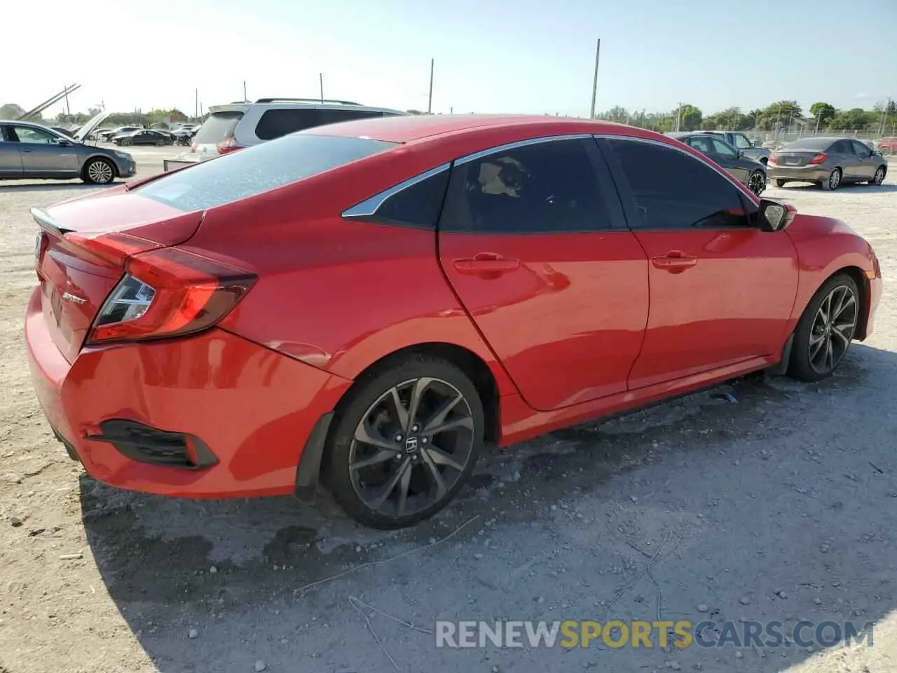 3 Photograph of a damaged car 2HGFC2F83KH501409 HONDA CIVIC 2019