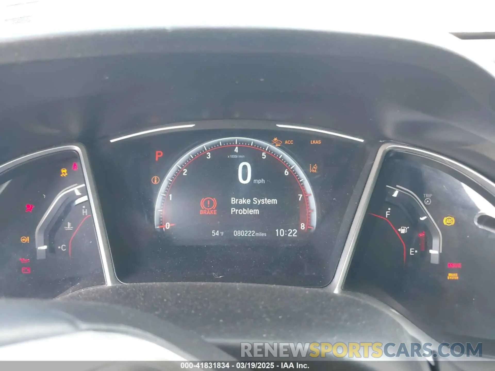 7 Photograph of a damaged car 2HGFC2F83KH542347 HONDA CIVIC 2019