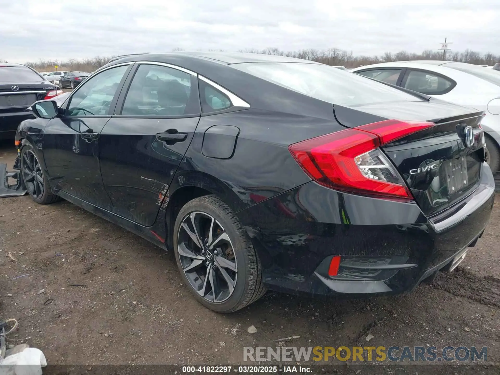 3 Photograph of a damaged car 2HGFC2F83KH566955 HONDA CIVIC 2019