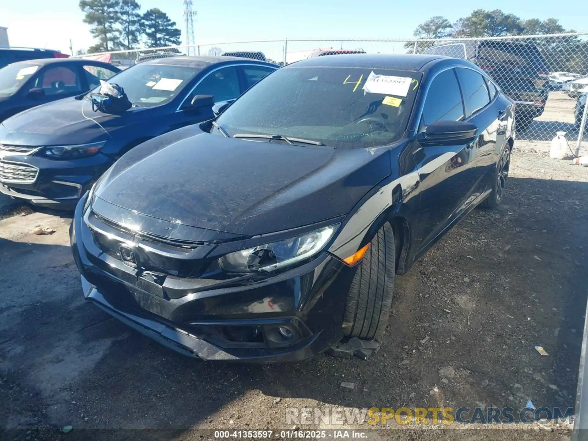 2 Фотография поврежденного автомобиля 2HGFC2F83KH567345 HONDA CIVIC 2019