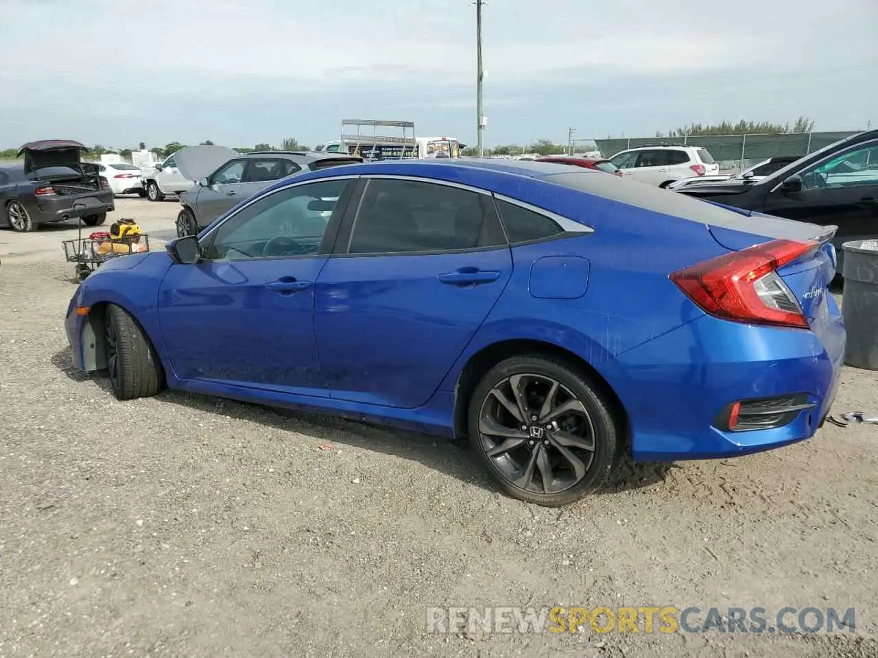 2 Photograph of a damaged car 2HGFC2F83KH576692 HONDA CIVIC 2019