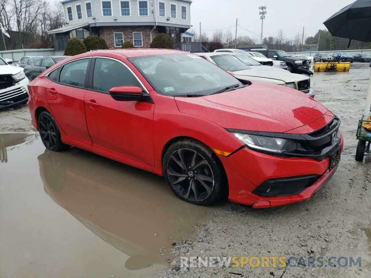 4 Фотография поврежденного автомобиля 2HGFC2F83KH578216 HONDA CIVIC 2019