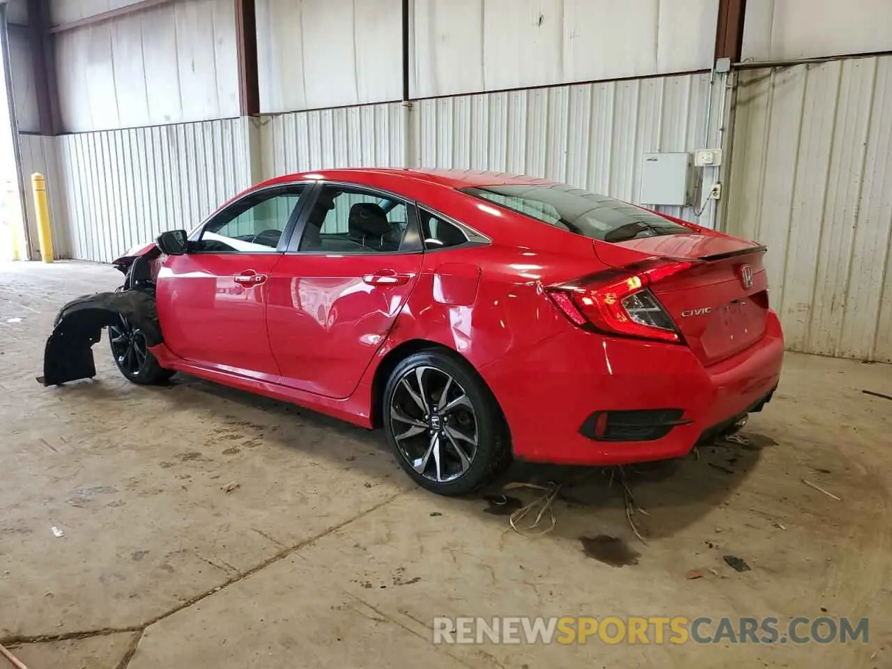 2 Фотография поврежденного автомобиля 2HGFC2F84KH550926 HONDA CIVIC 2019