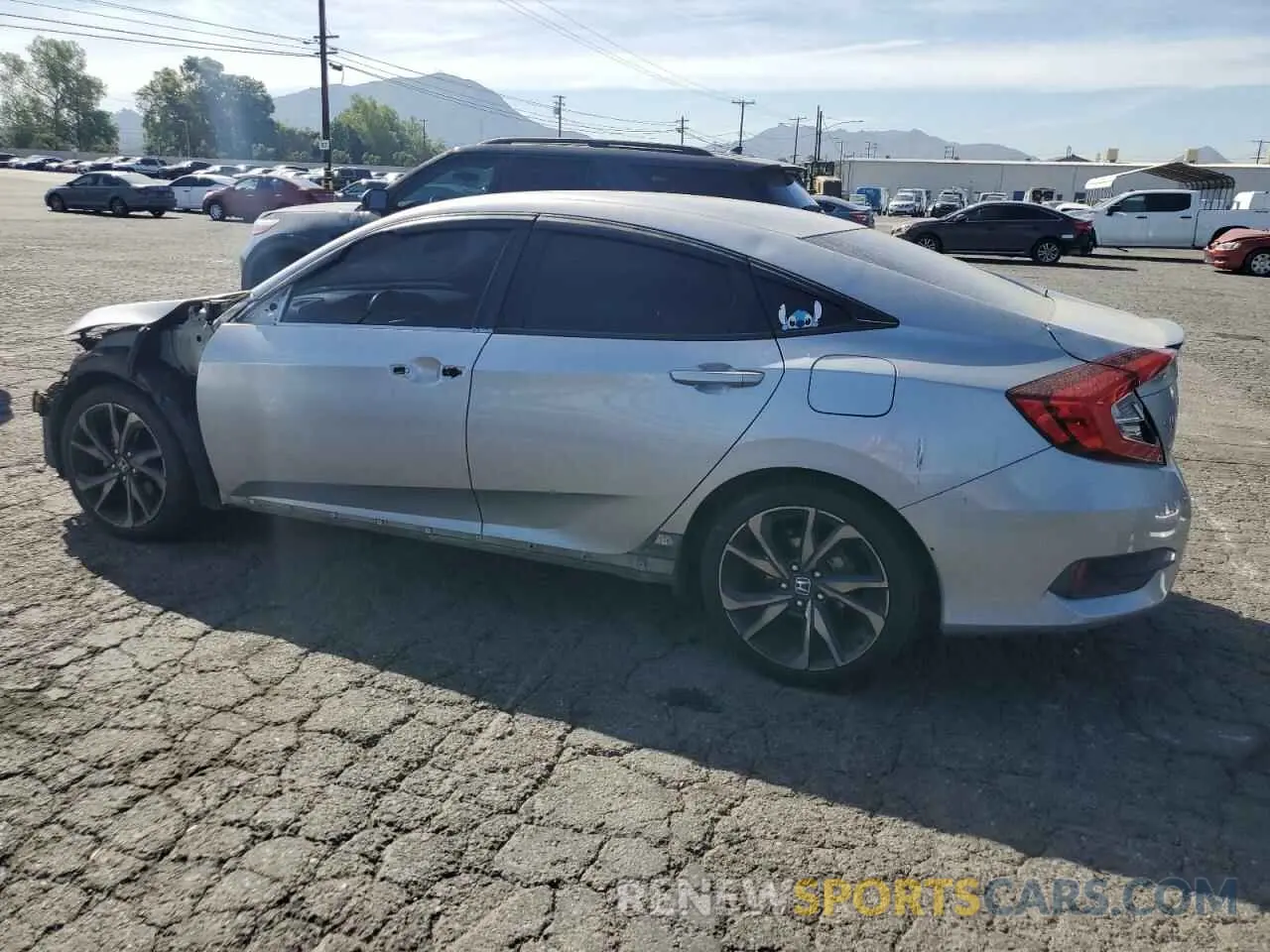 2 Photograph of a damaged car 2HGFC2F85KH502724 HONDA CIVIC 2019