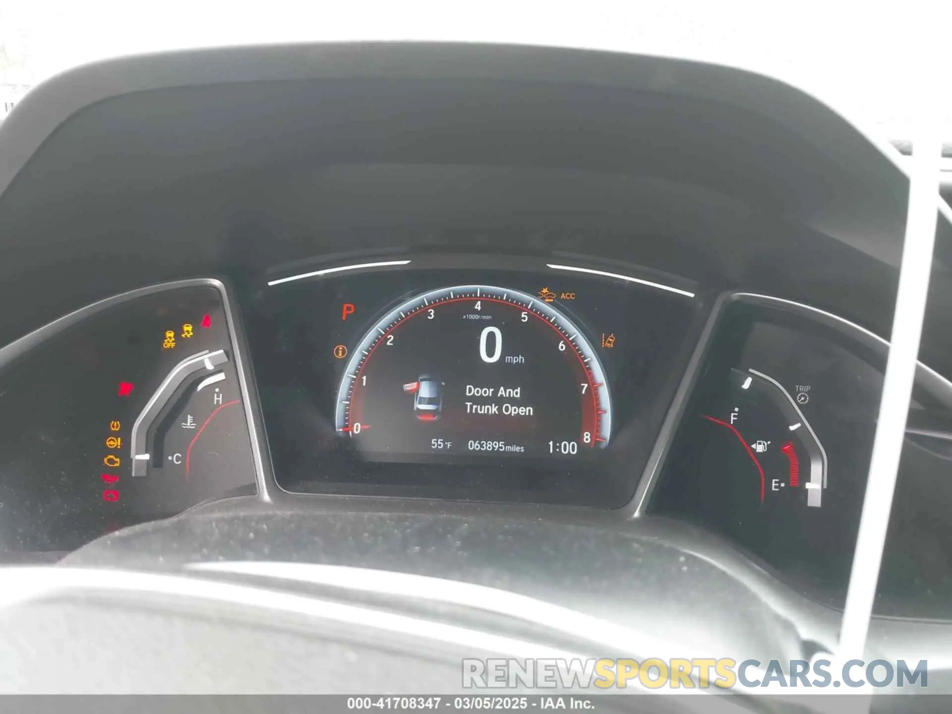 7 Photograph of a damaged car 2HGFC2F85KH512587 HONDA CIVIC 2019
