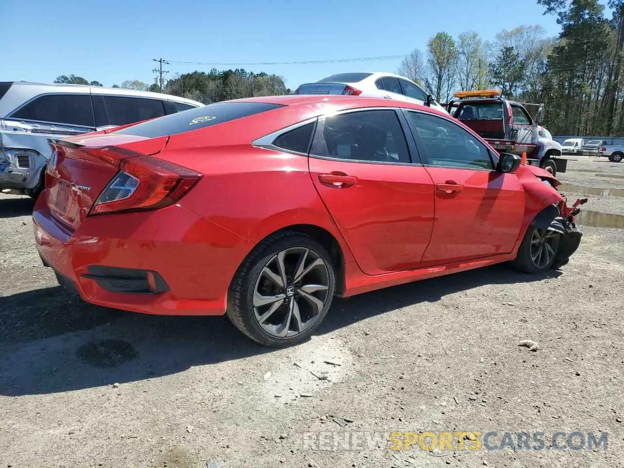 3 Photograph of a damaged car 2HGFC2F85KH540146 HONDA CIVIC 2019