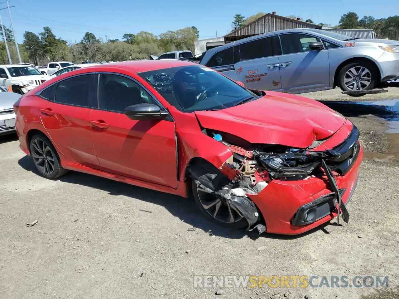 4 Photograph of a damaged car 2HGFC2F85KH540146 HONDA CIVIC 2019