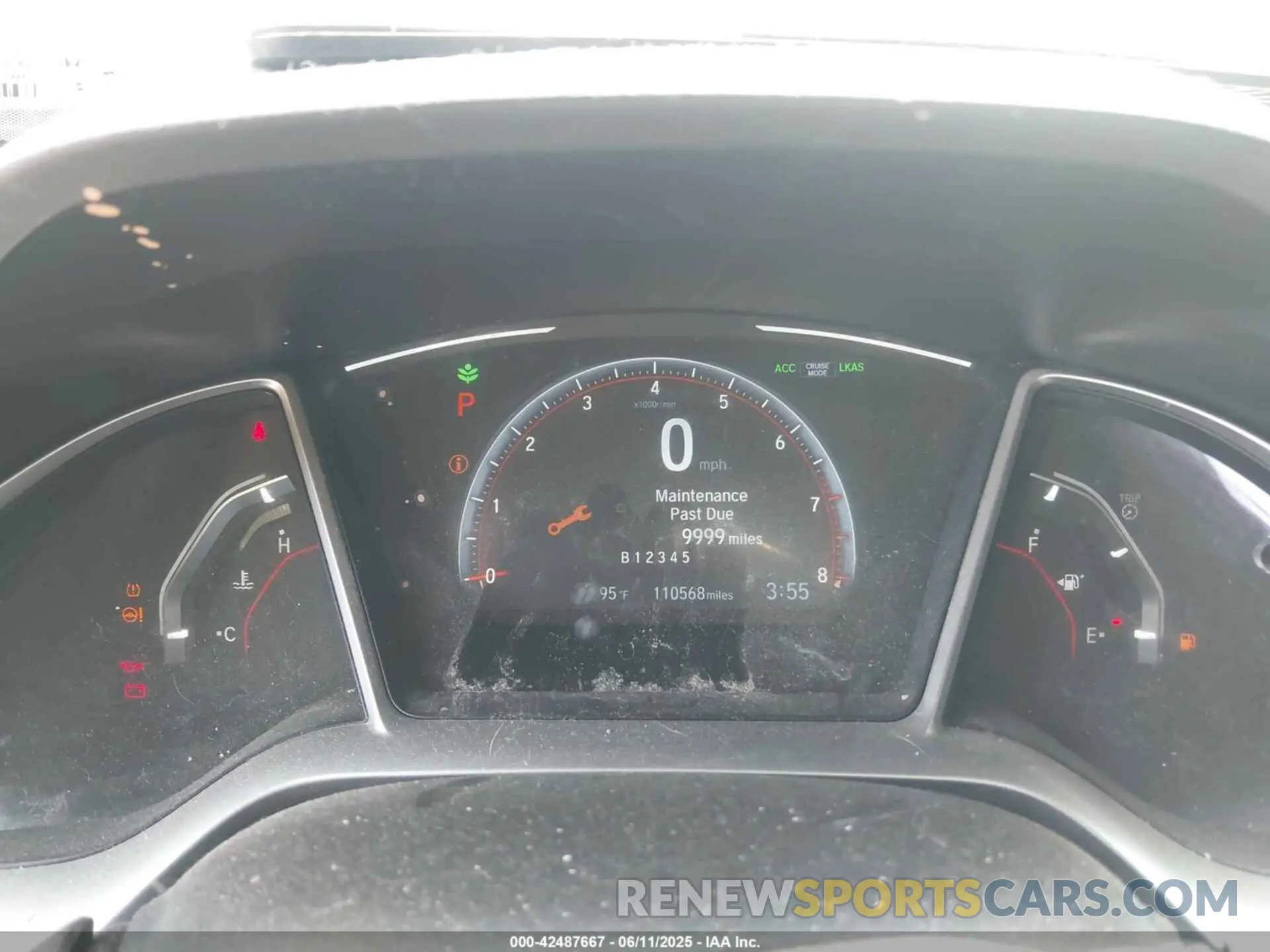 7 Photograph of a damaged car 2HGFC2F85KH590867 HONDA CIVIC 2019