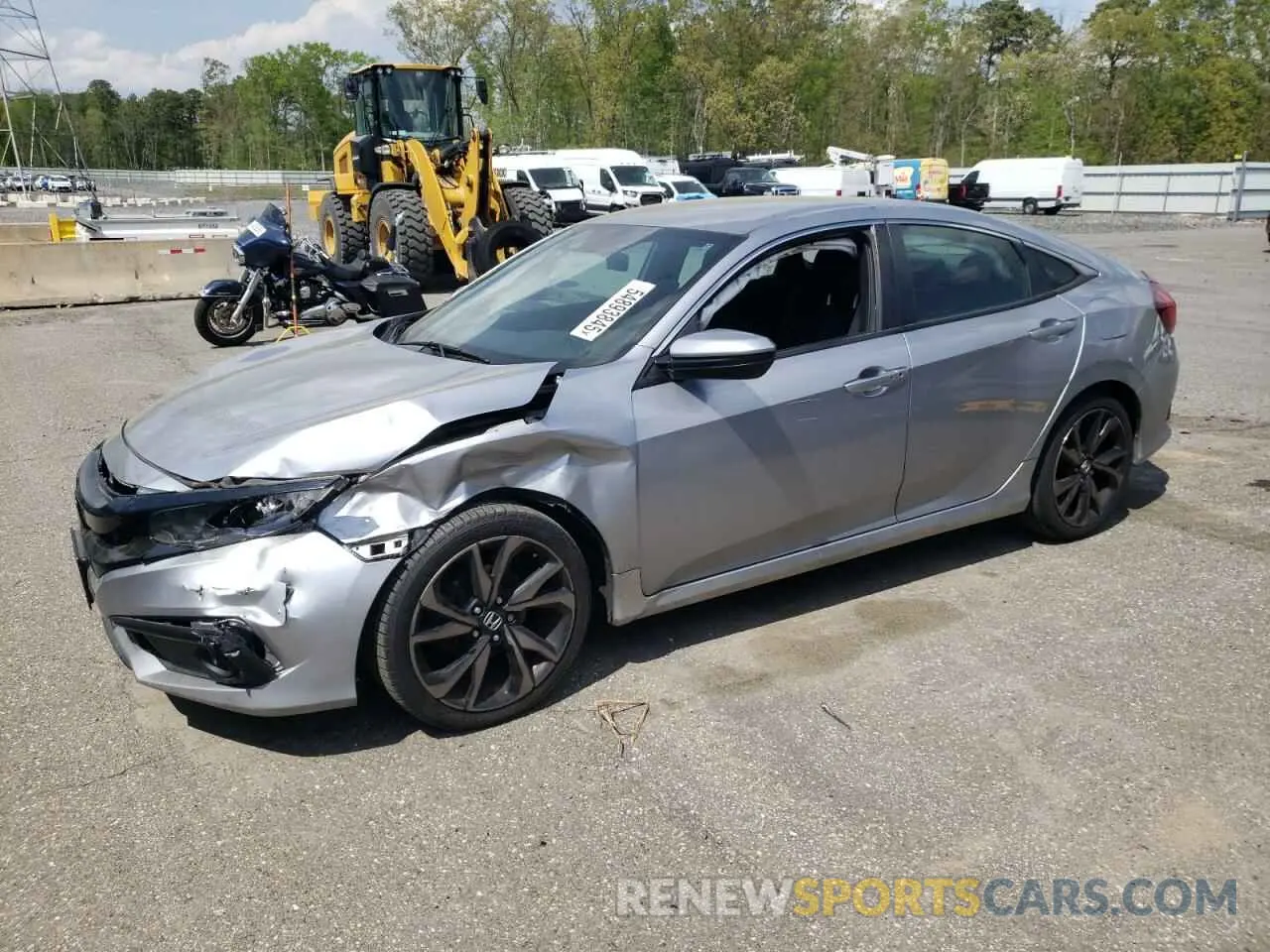 1 Photograph of a damaged car 2HGFC2F86KH516258 HONDA CIVIC 2019