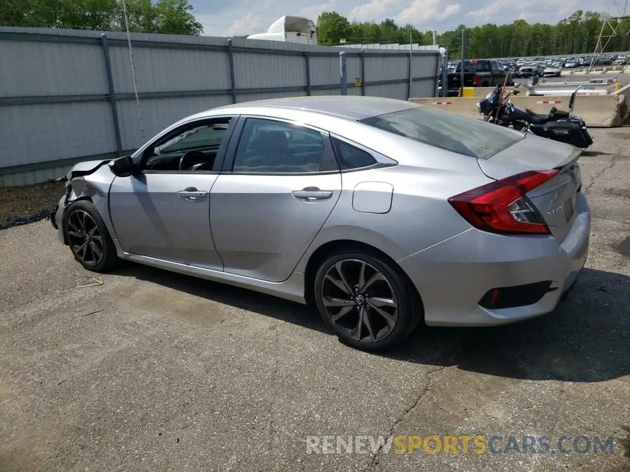 2 Photograph of a damaged car 2HGFC2F86KH516258 HONDA CIVIC 2019