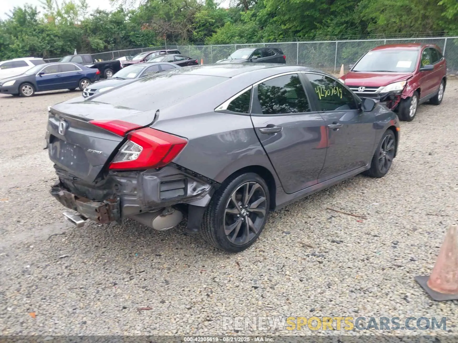 4 Фотография поврежденного автомобиля 2HGFC2F86KH517880 HONDA CIVIC 2019
