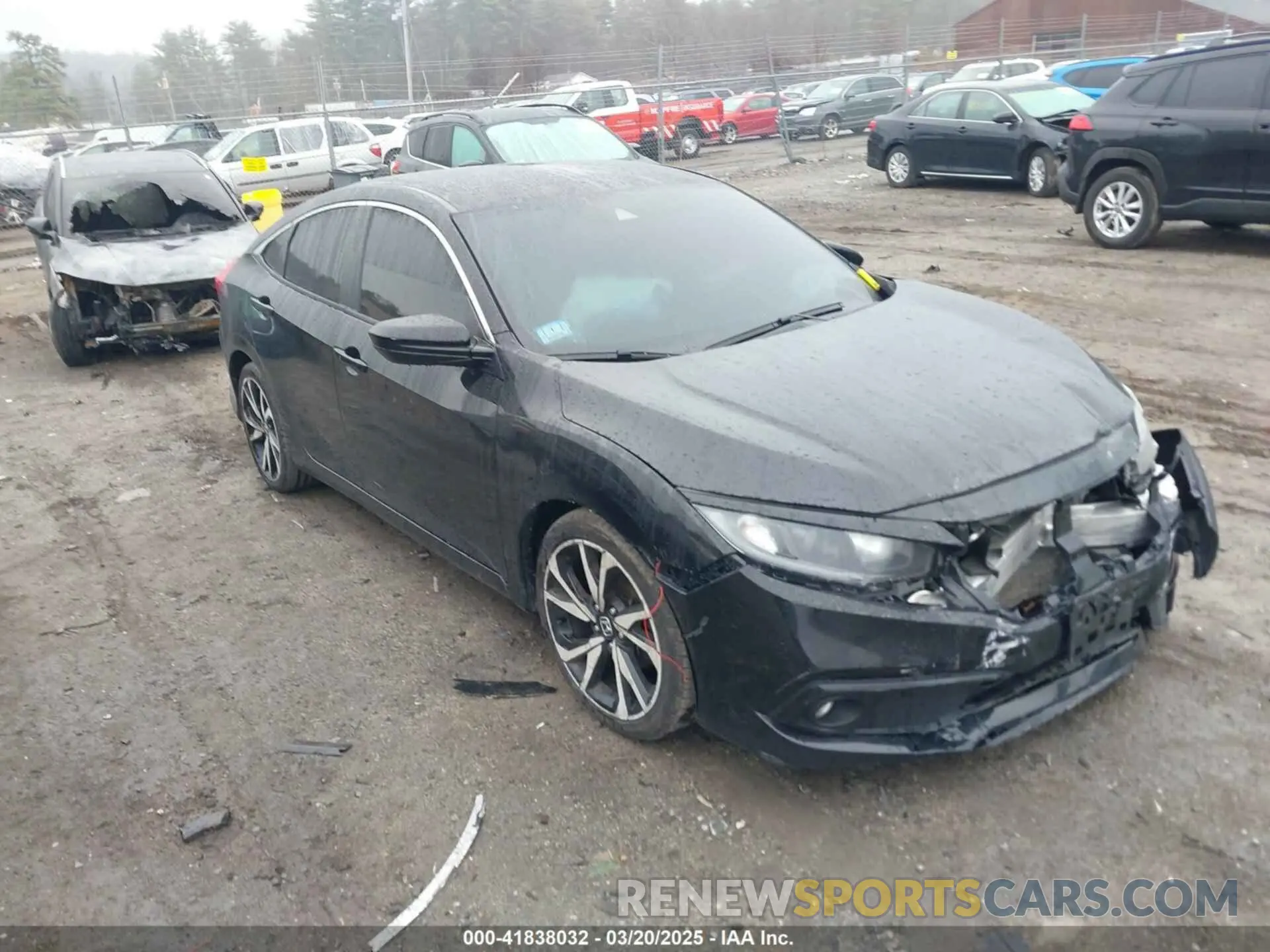 1 Photograph of a damaged car 2HGFC2F86KH566920 HONDA CIVIC 2019